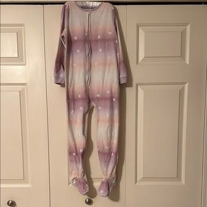 Carter's Cozy Fleece Pink and Purple Footies One Piece